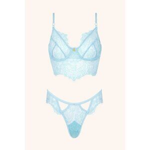 Gooseberry Intimates Be Mine Bra & Briefs in Baby Blue